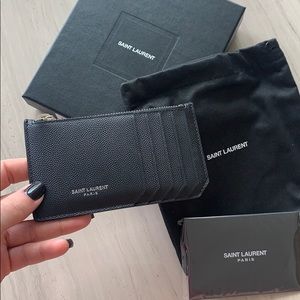 YSL Black card holder